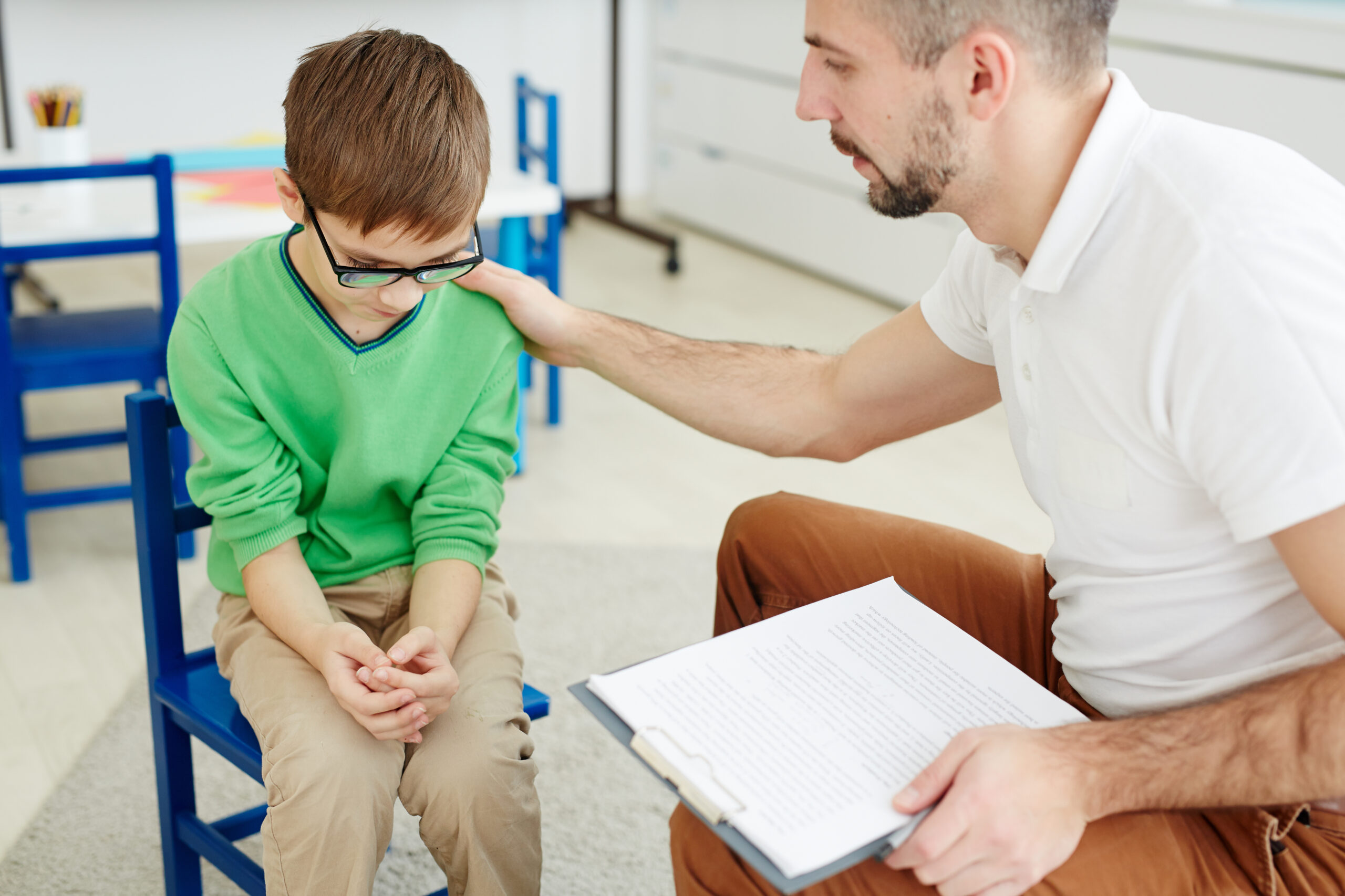 Individualized behavior plan created during therapeutic consultation.